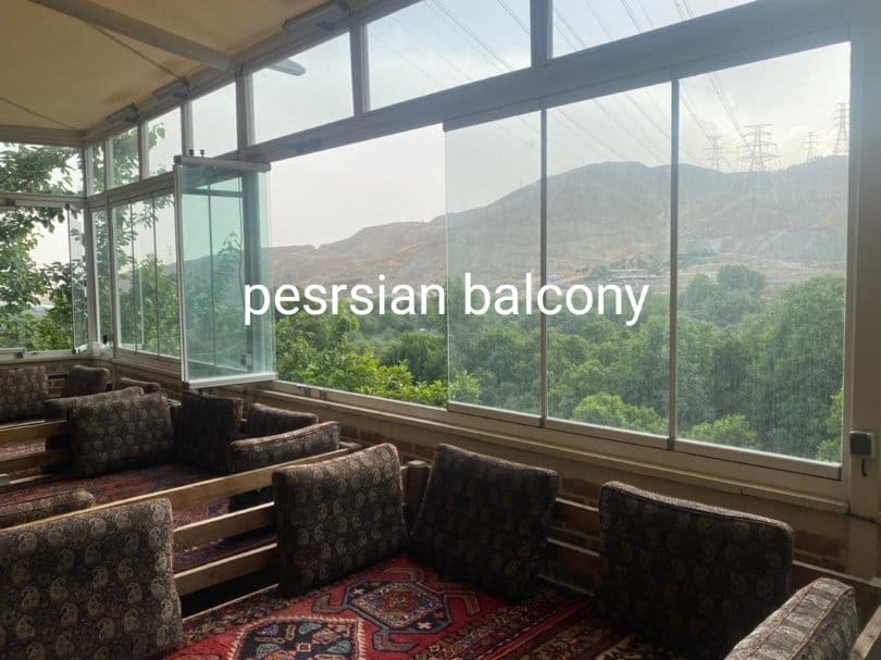 نمونه کار شیشه بالکن